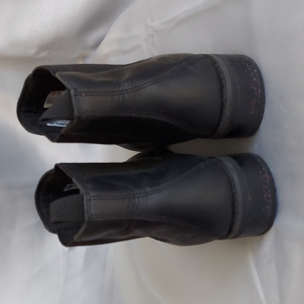 Timberland Chelsea Boots, Size 8, Black Leather, 1" Heel, Round Toe, Style A2JGG - Picture 6 of 10